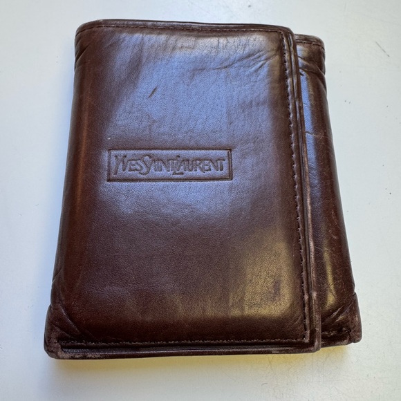 Yves Saint Laurent Vintage preloved Brown Leather Wallet - Picture 1 of 7